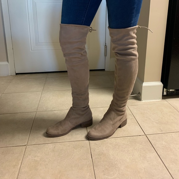 Charles David Tan Over the Knee Boots - Picture 1 of 5